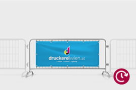 Banner für Absperrgitter - Sameday